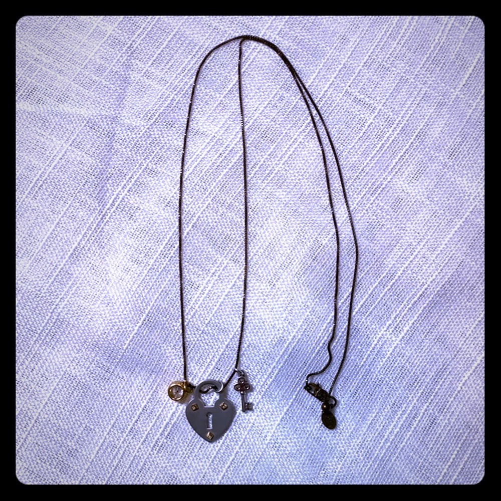 Juicy Couture Lock and Key Necklace